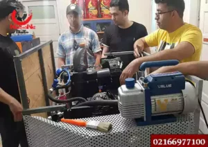عکسی از دوره آموزش شارژ کولر خودرو نشان برتر 2
