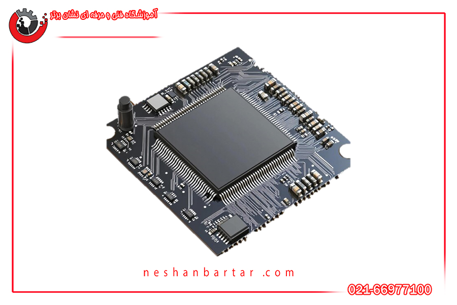 پردازنده (CPU) مغز متفکر کامپیوتر با پس زمینه سفید