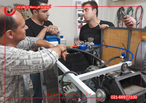 تصویری از کلاس دوره آموزش شارژگاز کولر خودرو 2