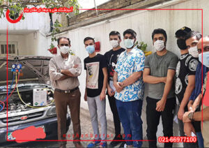 عمس دسته جمعی در دوره آموزش شارژ گاز کولر خودرو